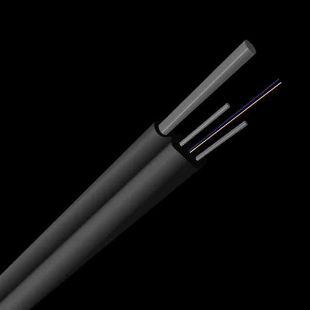 OptoWire-AM-L-FL-2FO-0.6KN Drop Outdoor Flat optical cable