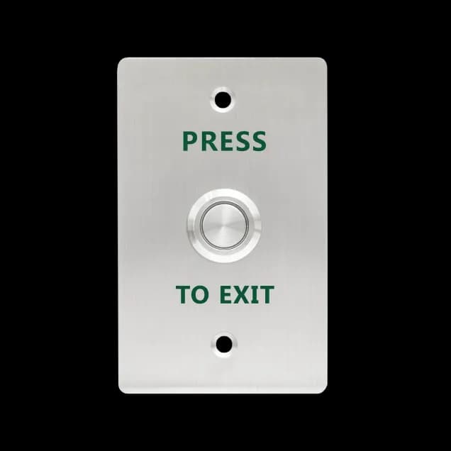 Exit Button EB11-Silver (Included installation kit, without Back Box)