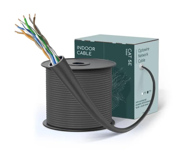FTP CAT5E BC 24AWG PVC(indoor) "0.51 ± 0.01 mm"