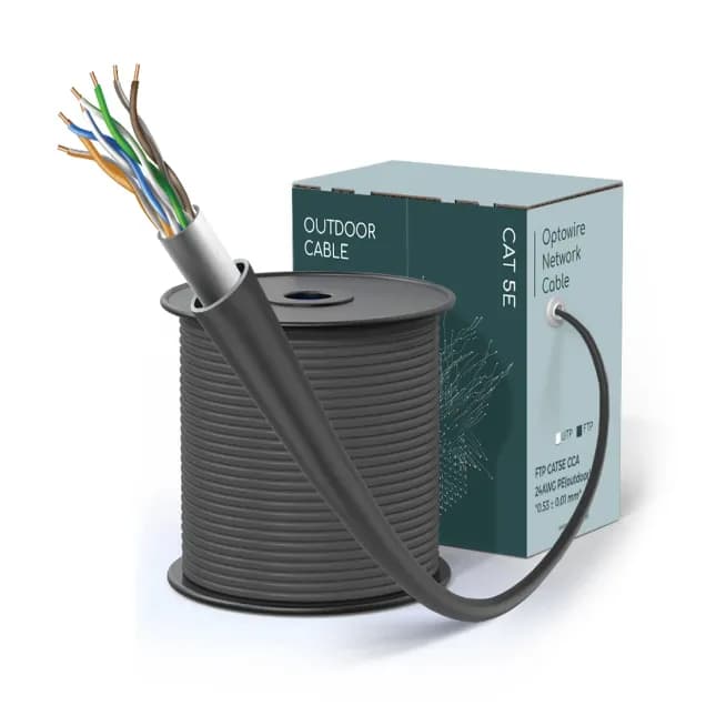 FTP CAT5E CCA 24AWG PE(outdoor) "0.53 ± 0.01 mm"